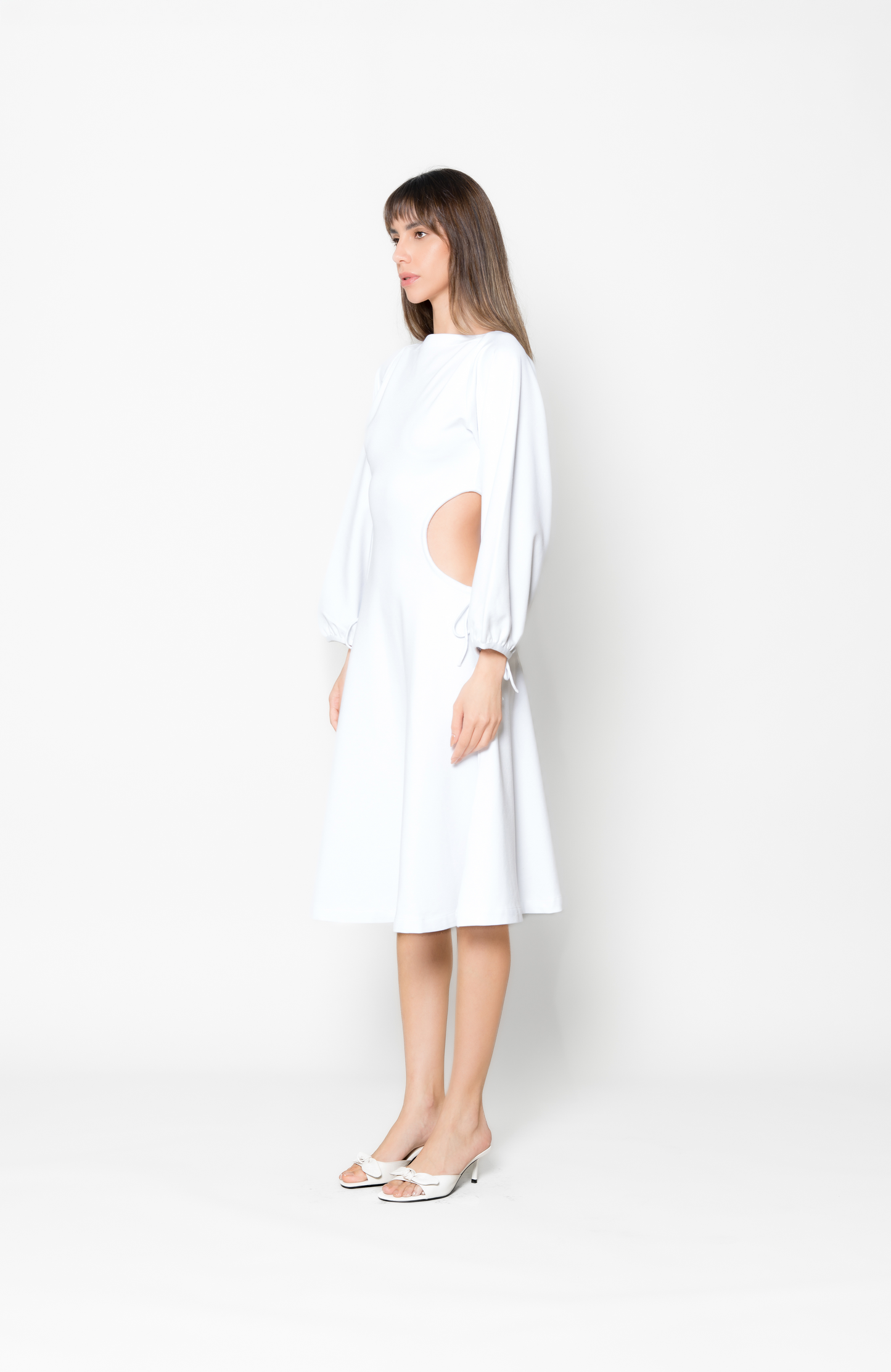 Aurora Midi Dress - White