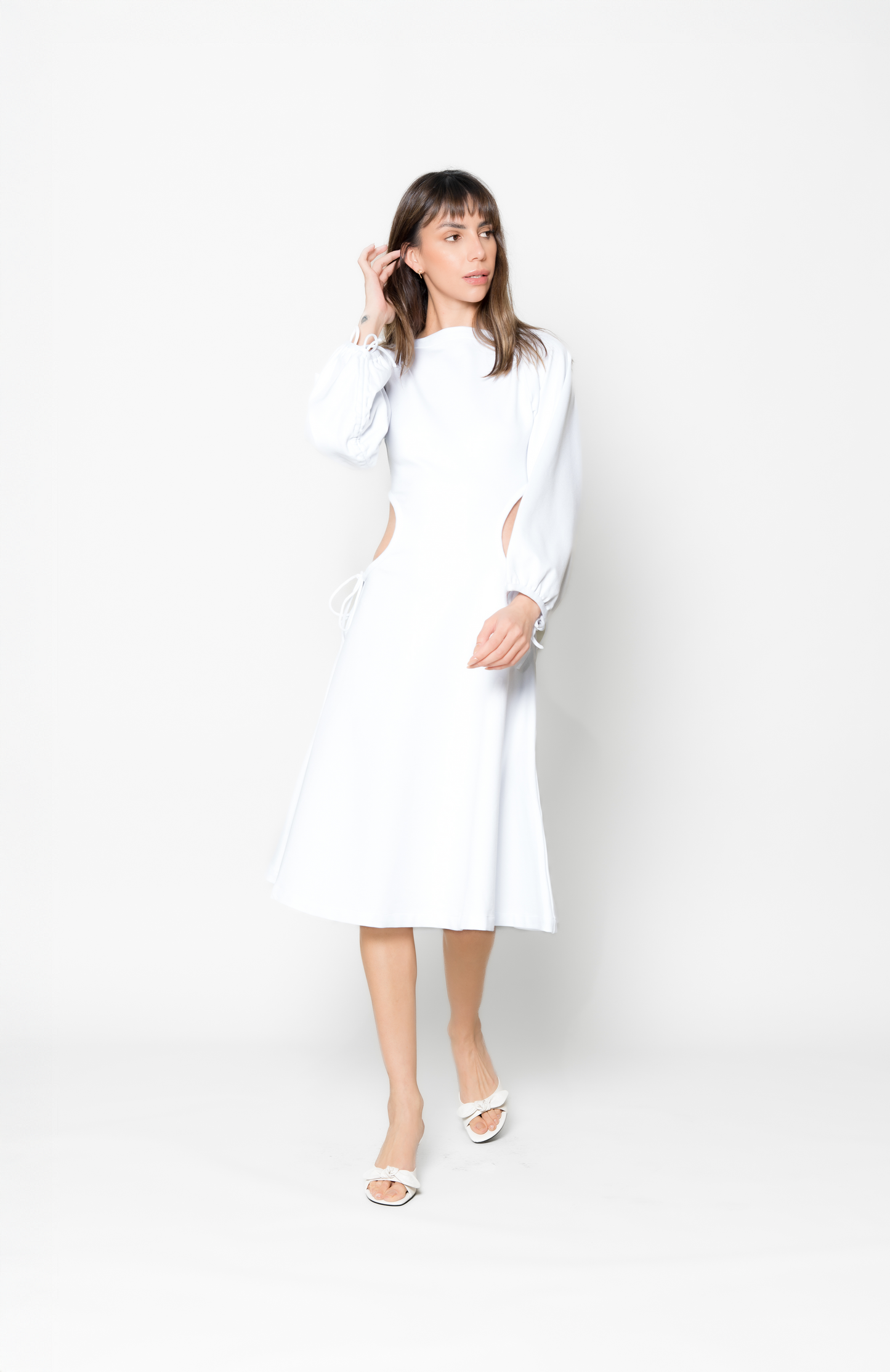 Aurora Midi Dress - White