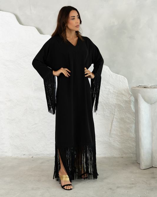 Alaya Kaftan Dress - Black
