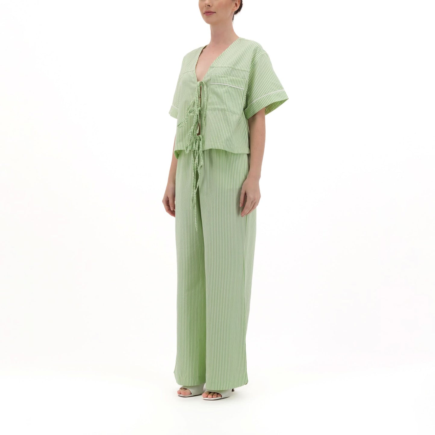 Ema Set Lime - Long Top