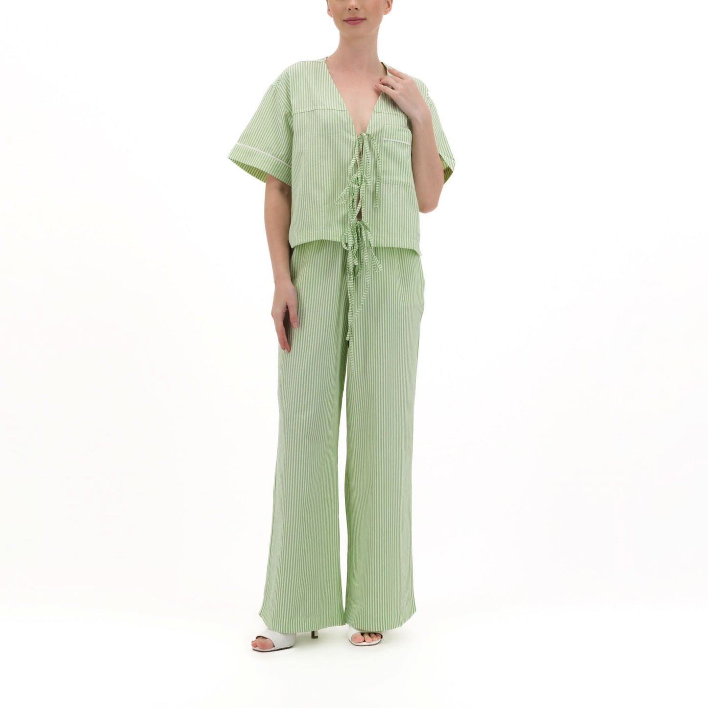 Ema Set Lime - Long Top