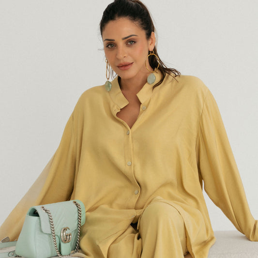 Luxe Leisure Set - Butter Yellow