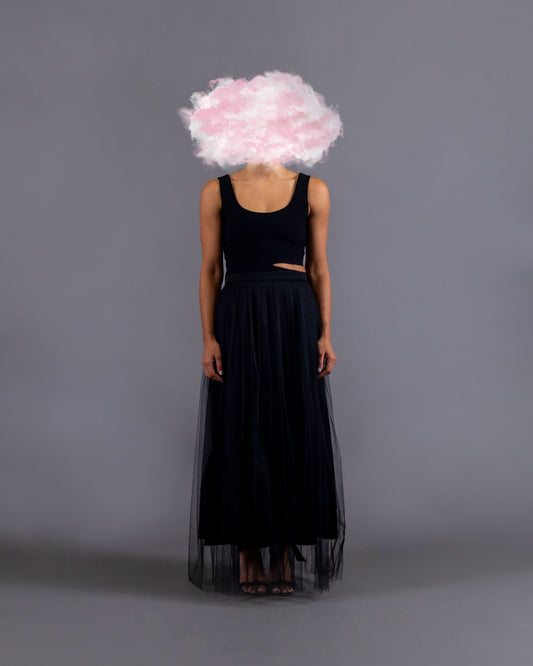 The Veil Skirt - Black