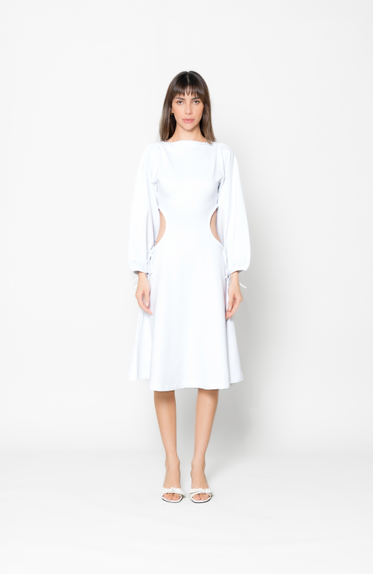 Aurora Midi Dress - White