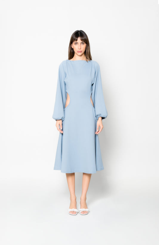 Aurora Midi Dress - Sky