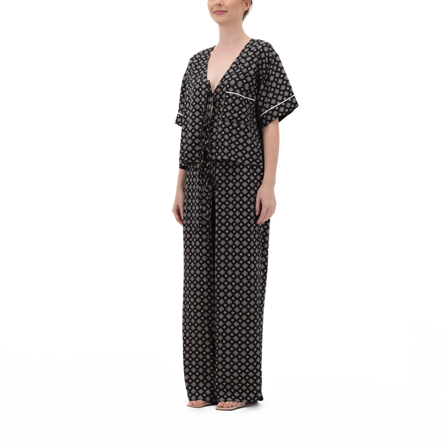 Ema Set Vintage Noir - Long Top