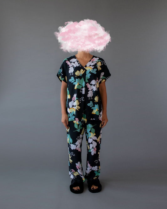 Short Sleeve PJ Black Pop