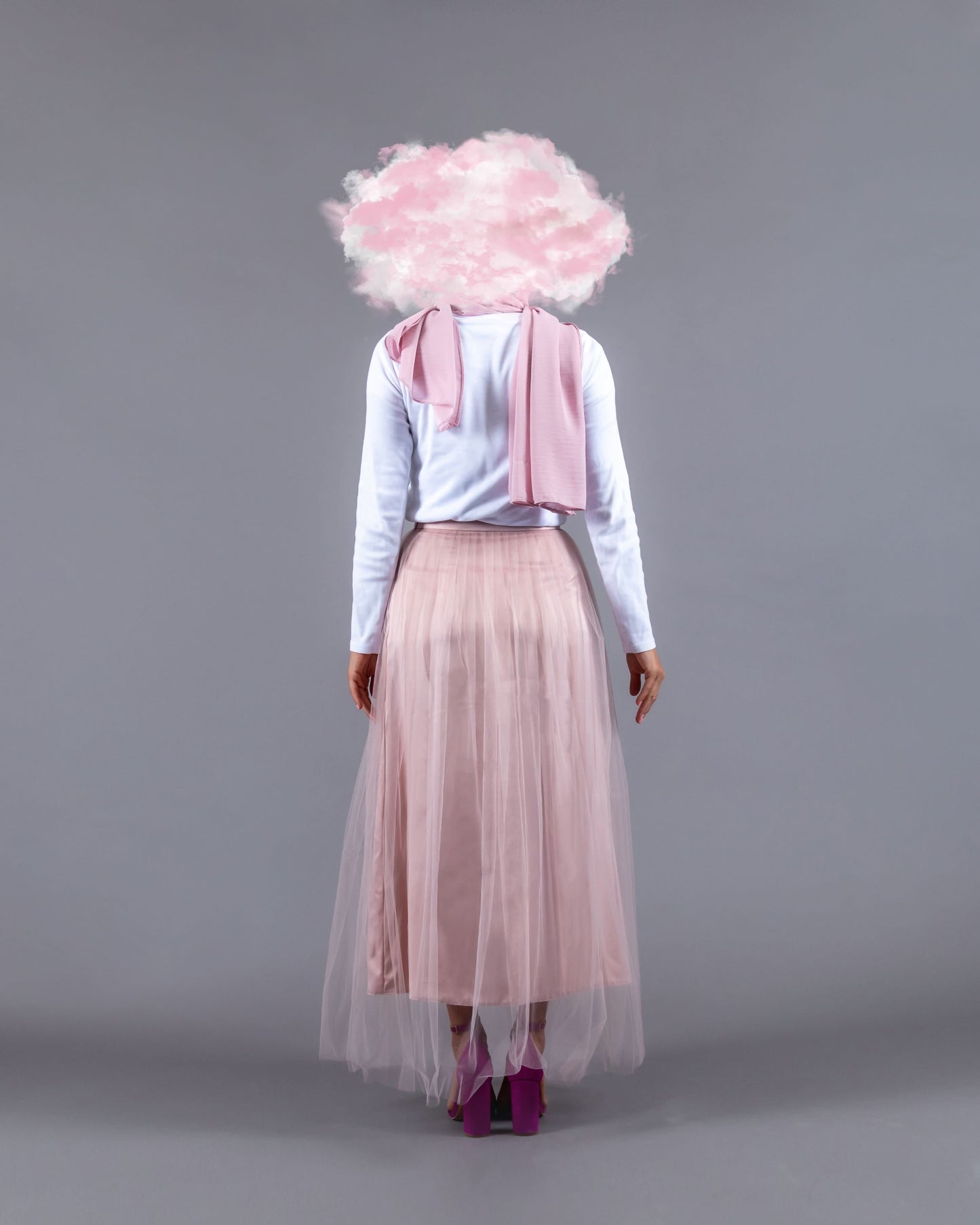 The Veil Skirt - Powder