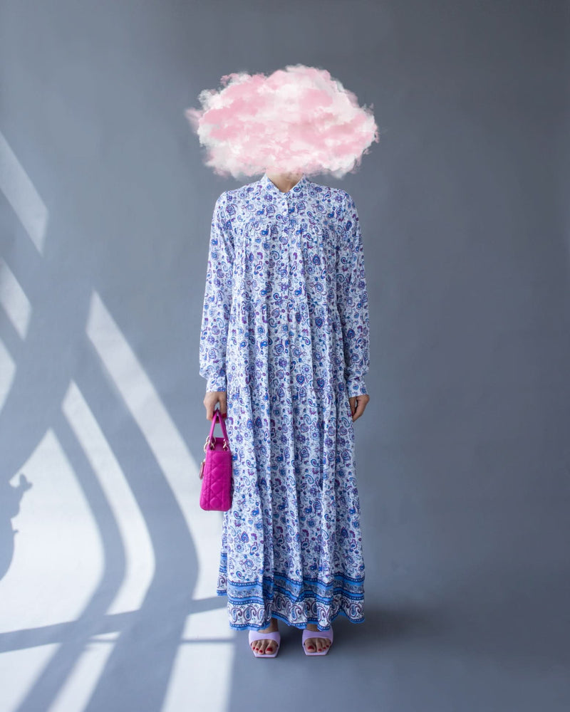 URBANISTA Paisley Blue Dress