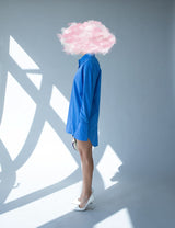 Moore Shirt / Shirt Dress - Blue Striped