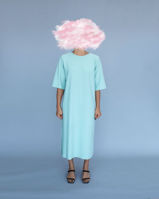Gaia Slit Midi Tshirt Dress